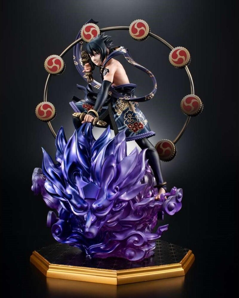 NARUTO SHIPPUDEN - Sasuke "Dieu du Tonnerre" - Statuette G.E.M. 28cm – Image 2