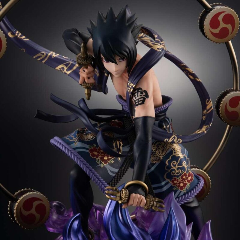 NARUTO SHIPPUDEN - Sasuke "Dieu du Tonnerre" - Statuette G.E.M. 28cm – Image 3