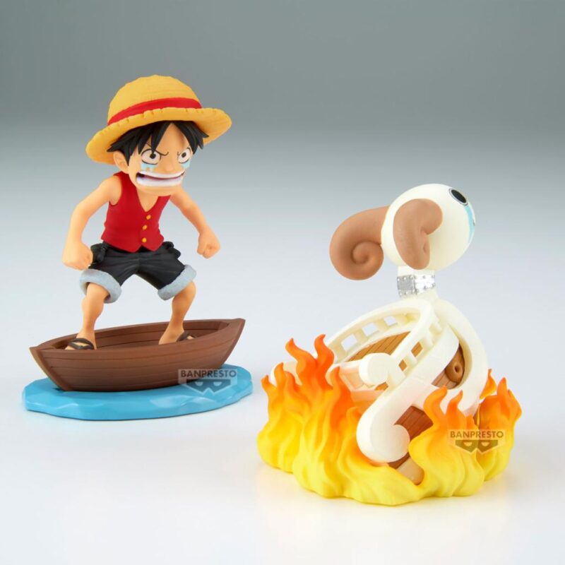 ONE PIECE - Luffy & Going Merry - WCF Log Stories Figurine 8cm – Image 2