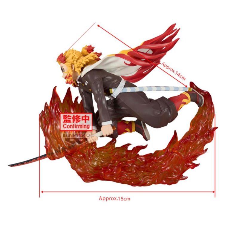 DEMON SLAYER - Kyojuro Rengoku - Figurine Vibration Stars Plus 14cm – Image 3