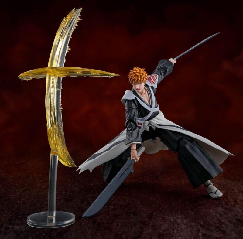BLEACH - Ichigo "Dual Zangetsu" - Figurine S.H. Figuarts 16cm – Image 3