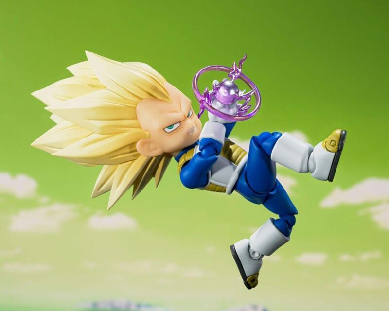 DRAGON BALL DAIMA - Super Saiyan 3 Mini Vegeta -Fig. S.H. Figuarts 8cm – Image 3