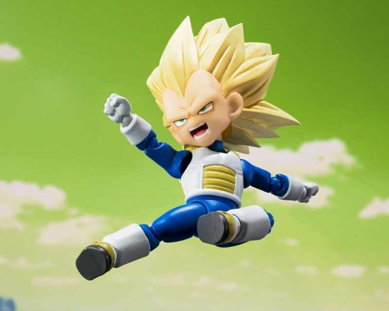 DRAGON BALL DAIMA - Super Saiyan 3 Mini Vegeta -Fig. S.H. Figuarts 8cm – Image 4