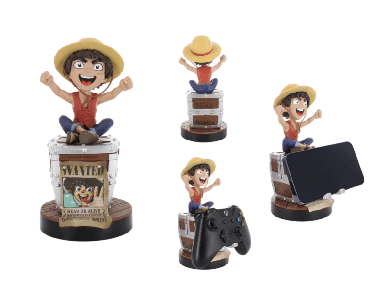 ONE PIECE NETFLIX - Luffy Wanted - Support Manette & Portable - 20cm