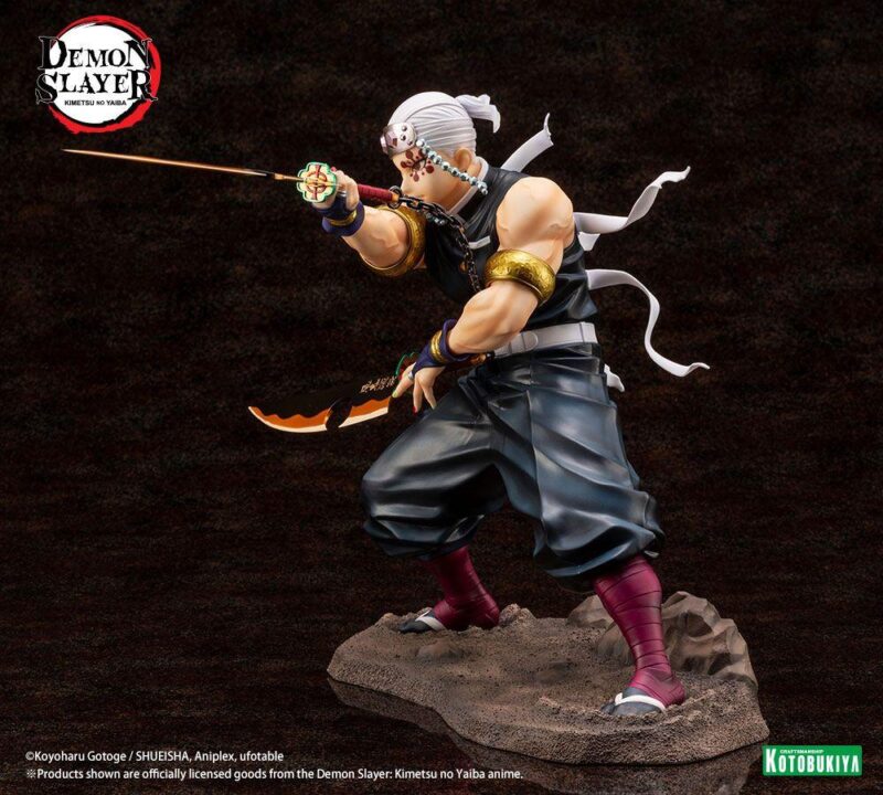 DEMON SLAYER - Tengen Uzui Bonus Vers. - Statuette 1/8 ARTFXJ 23cm – Image 6