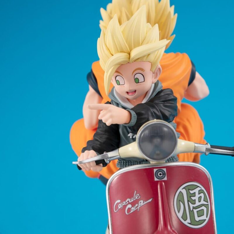 DBZ - Goku & Gohan Motorbike - Statue Desktop Real McCoy diorama 16cm – Image 3