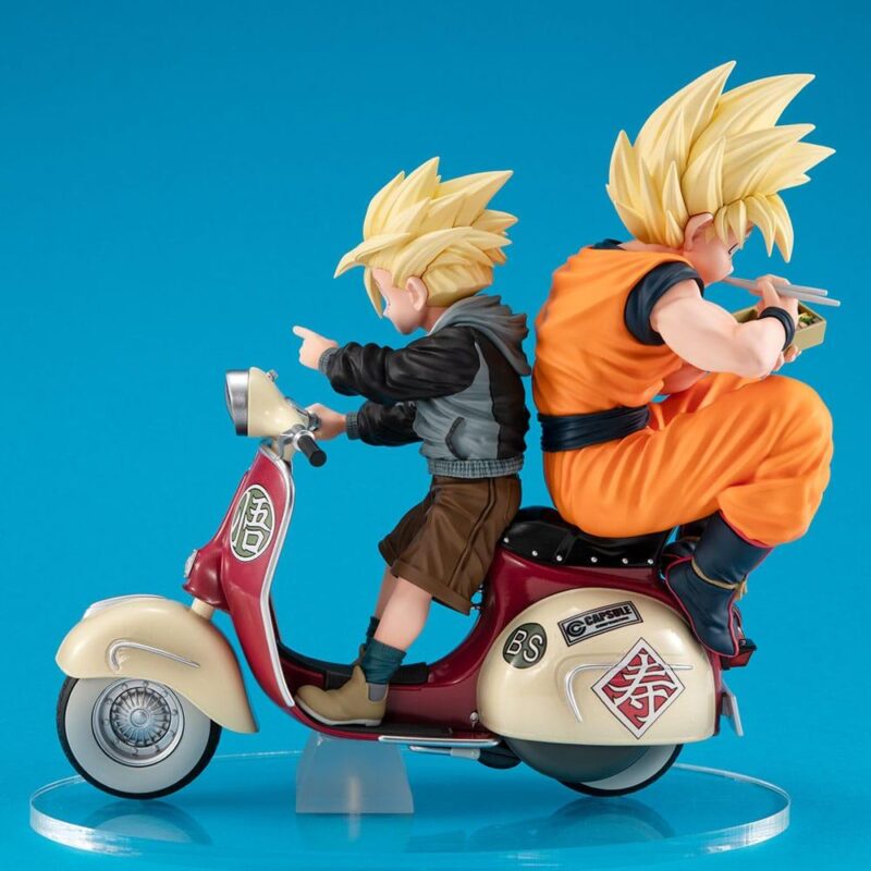 DBZ - Goku & Gohan Motorbike - Statue Desktop Real McCoy diorama 16cm – Image 4