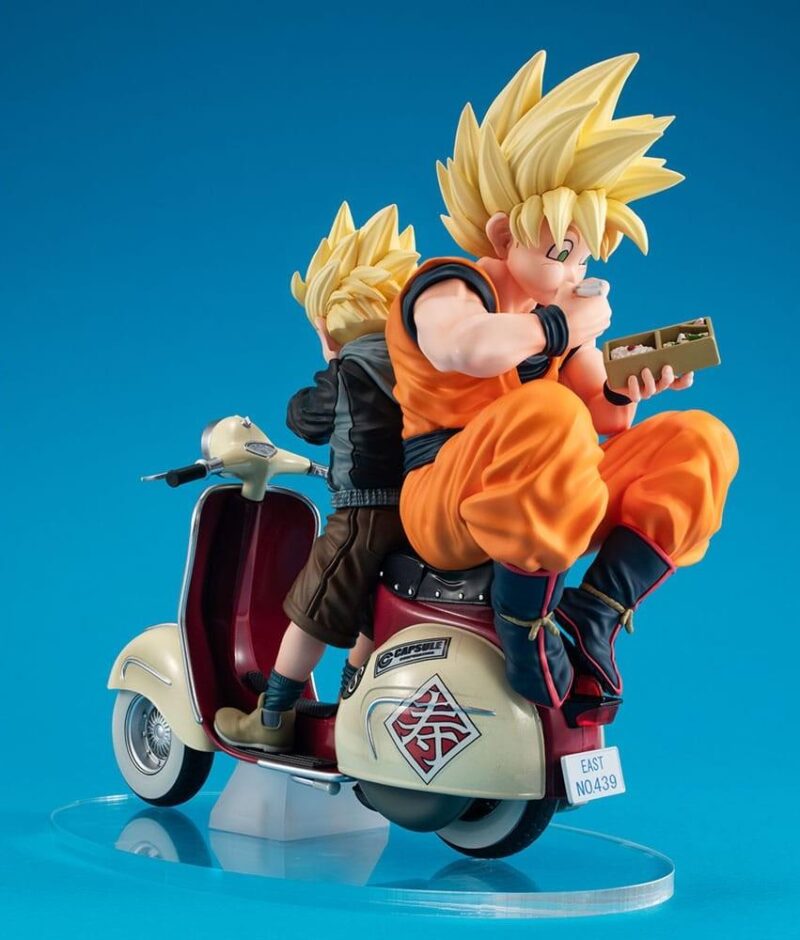 DBZ - Goku & Gohan Motorbike - Statue Desktop Real McCoy diorama 16cm – Image 6