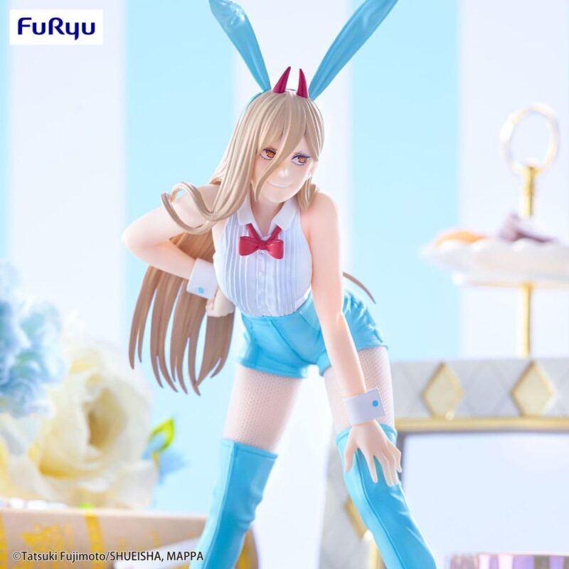 CHAINSAW MAN - BiCute Bunnies Power Light Blue - Statuette 25cm – Image 3