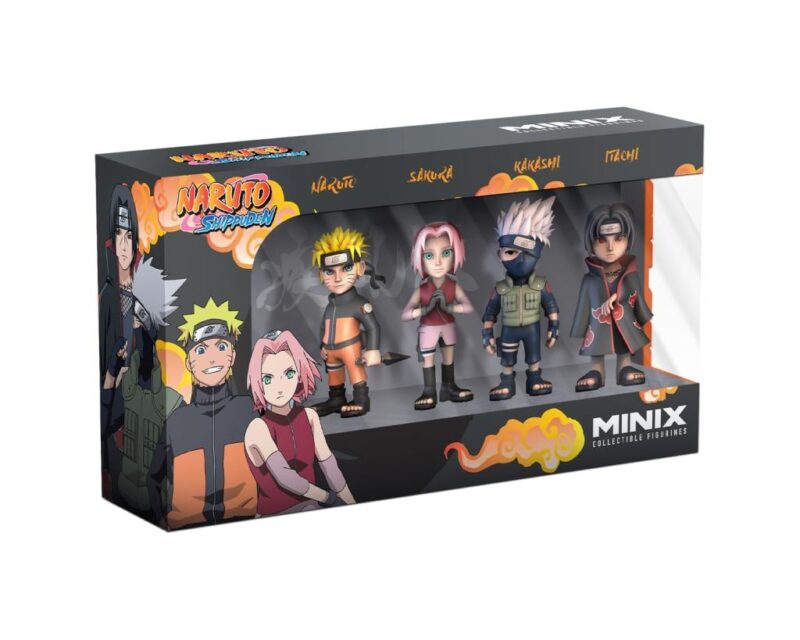 NARUTO SHIPPUDEN - Naruto, Kakashi, Itachi, .. - Pack 4 Fig. Minix 7cm – Image 2