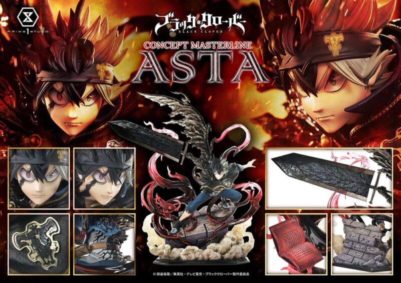 BLACK CLOVER - Asta "Exclusive Bonus" - Statue Masterline Series 50cm – Image 6