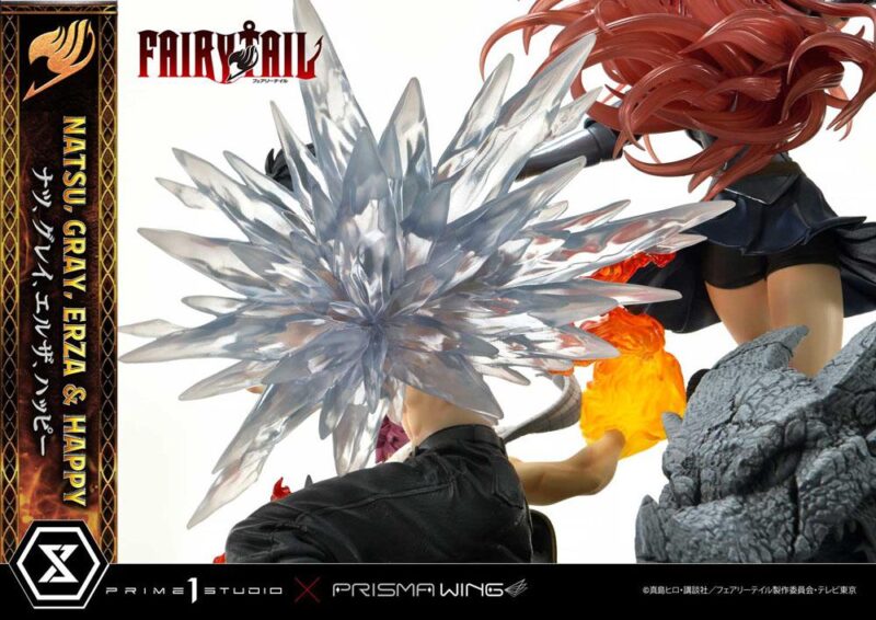 FAIRY TAIL -Natsu, Gray, Erza, Happy -Statue Del. Bonus Vers. 1/7 57cm – Image 3