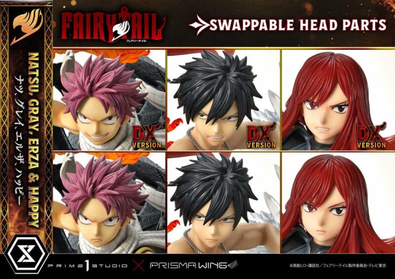 FAIRY TAIL -Natsu, Gray, Erza, Happy -Statue Del. Bonus Vers. 1/7 57cm – Image 5