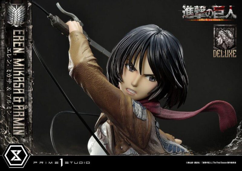L'ATTAQUE DES TITANS - Eren, Mikasa & Armin -Statue Ultimate del. 72cm – Image 4