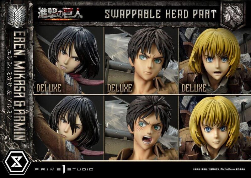 L'ATTAQUE DES TITANS - Eren, Mikasa & Armin -Statue Ultimate del. 72cm – Image 5