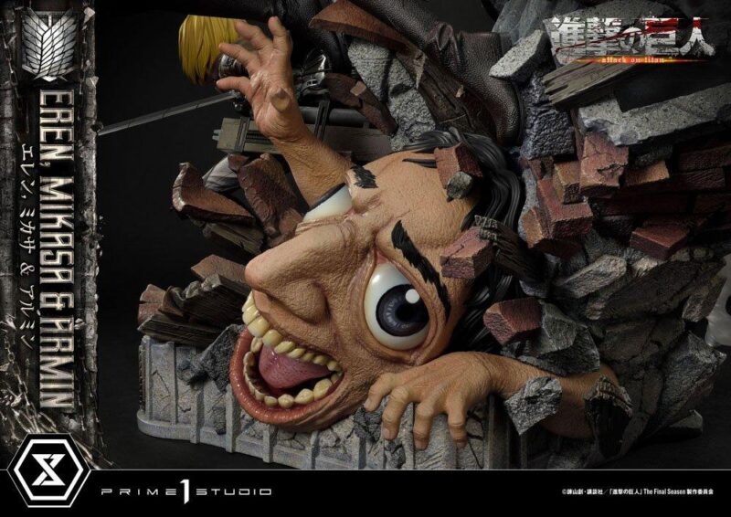 L'ATTAQUE DES TITANS - Eren, Mikasa & Armin - Statuette Ultimate 72cm – Image 5