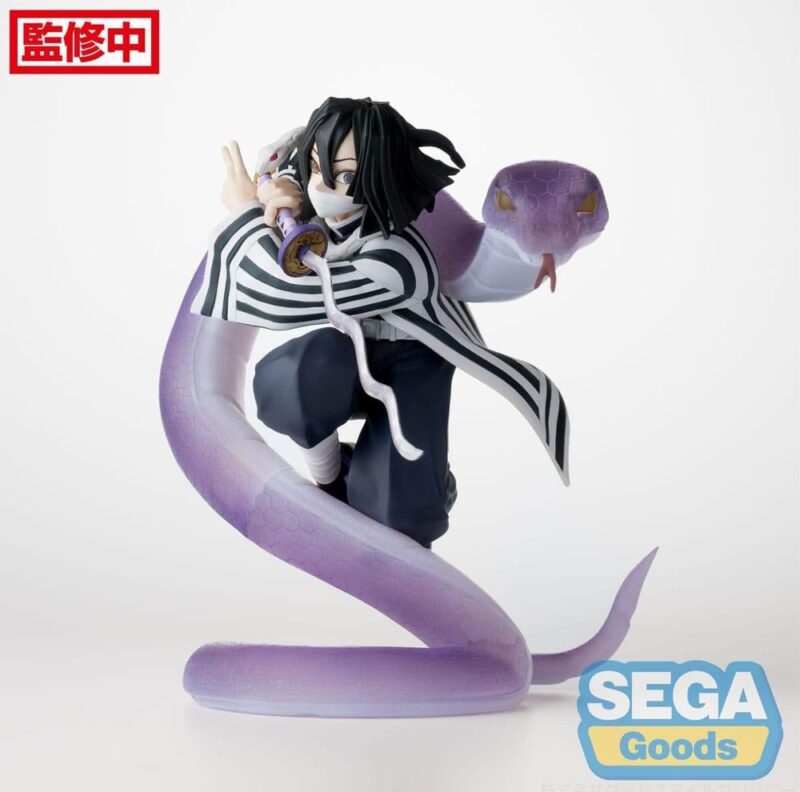 DEMON SLAYER - Obanai Iguro - Statuette Xross Link Anime 14cm