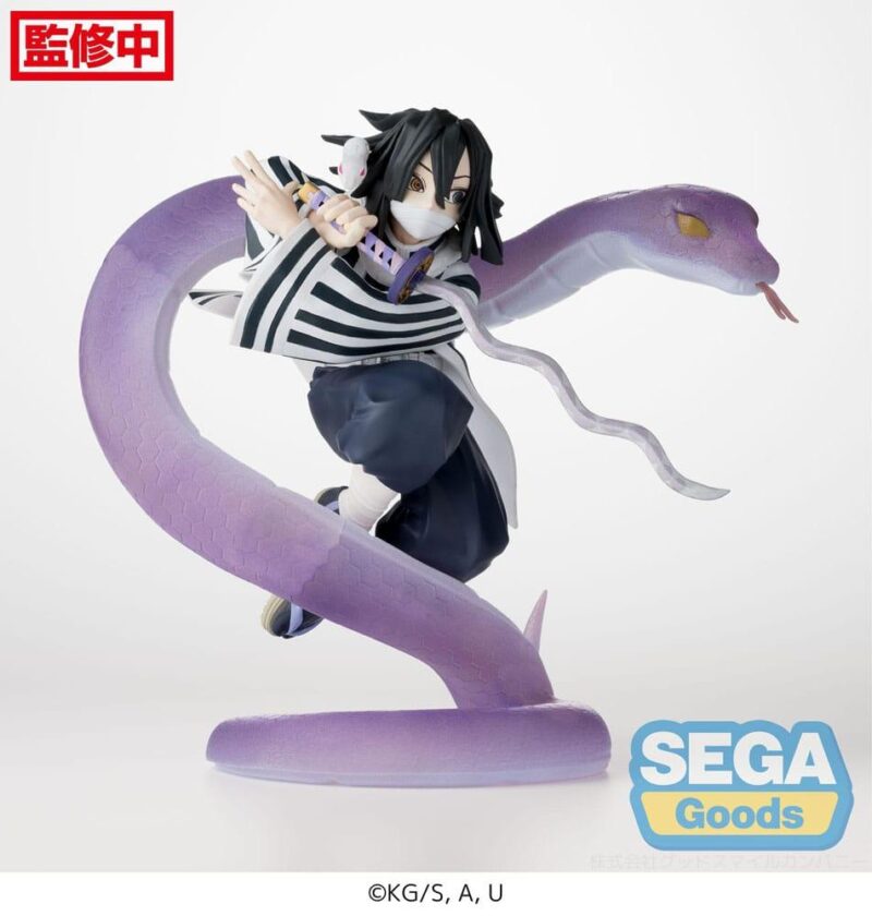 DEMON SLAYER - Obanai Iguro - Statuette Xross Link Anime 14cm – Image 4