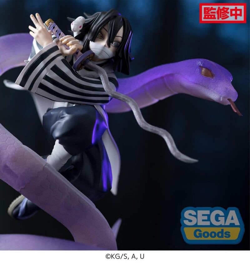 DEMON SLAYER - Obanai Iguro - Statuette Xross Link Anime 14cm – Image 5