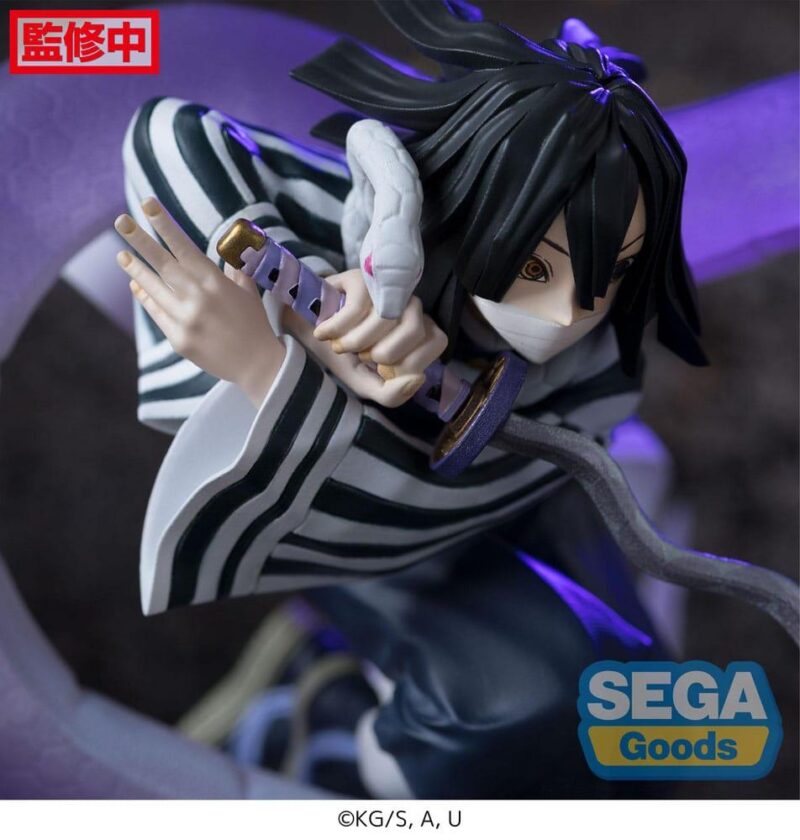 DEMON SLAYER - Obanai Iguro - Statuette Xross Link Anime 14cm – Image 6