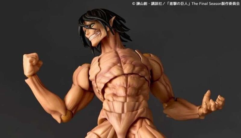 L'ATTAQUE DES TITANS - Titan Assaillant - Figurine Revoltech A.Y. 17cm – Image 5