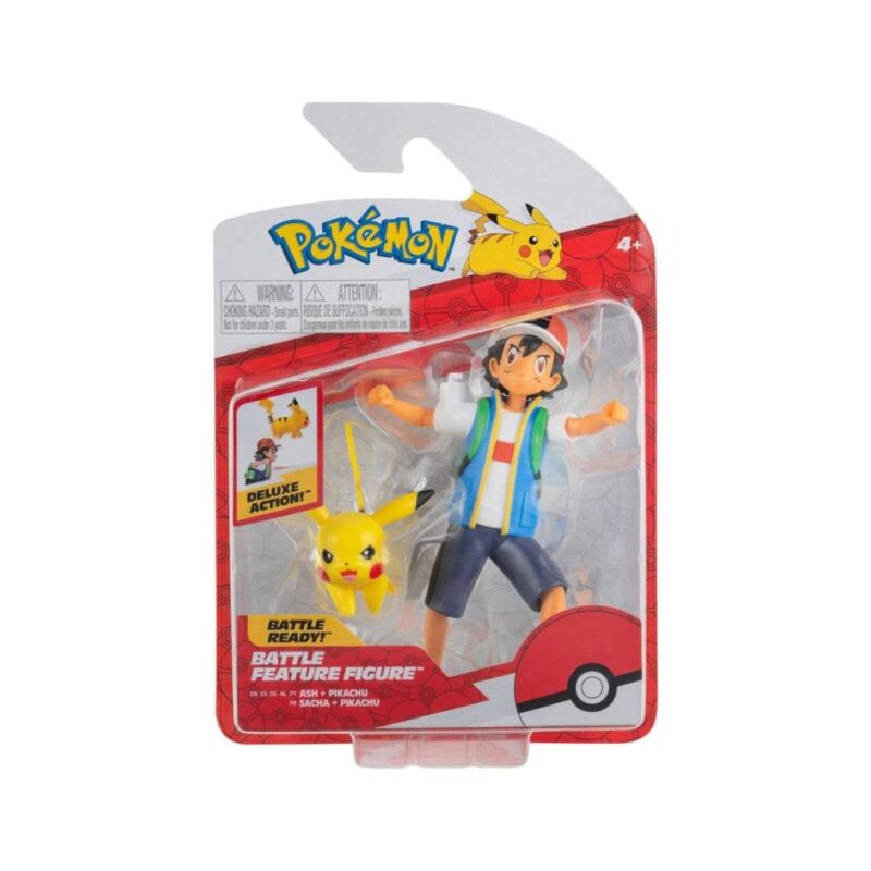 POKEMON - Sacha et Pikachu - Figurine