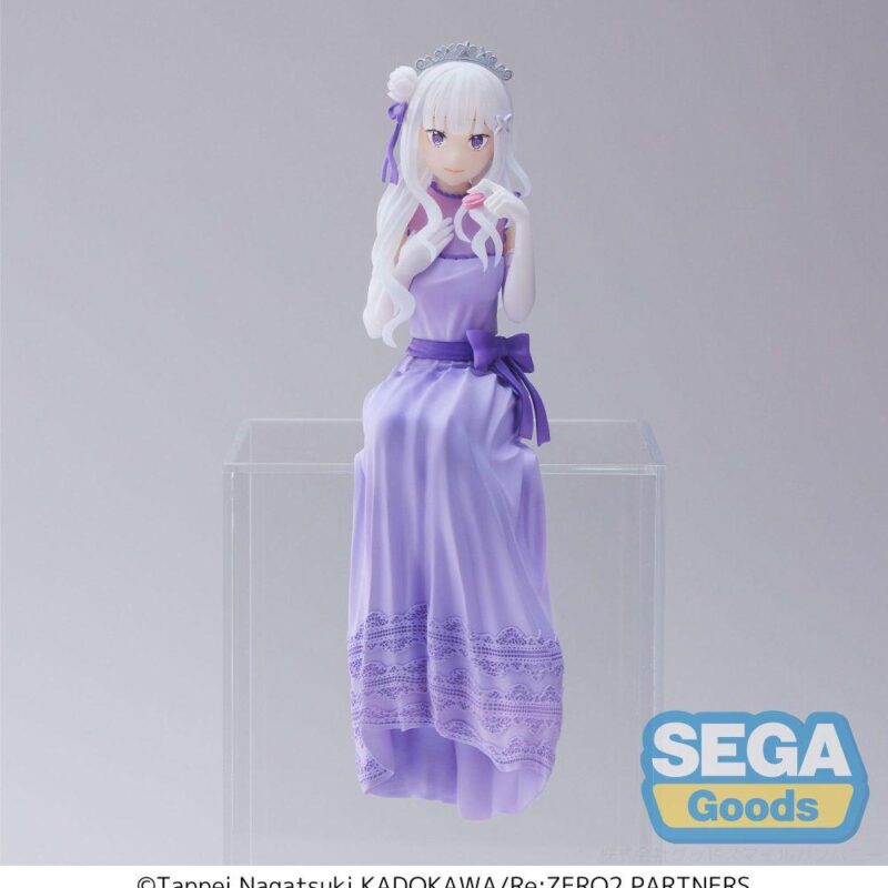 RE ZERO - Emilia " Fête " - Figurine PM Perching 14cm