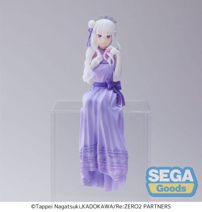 RE ZERO - Emilia " Fête " - Figurine PM Perching 14cm