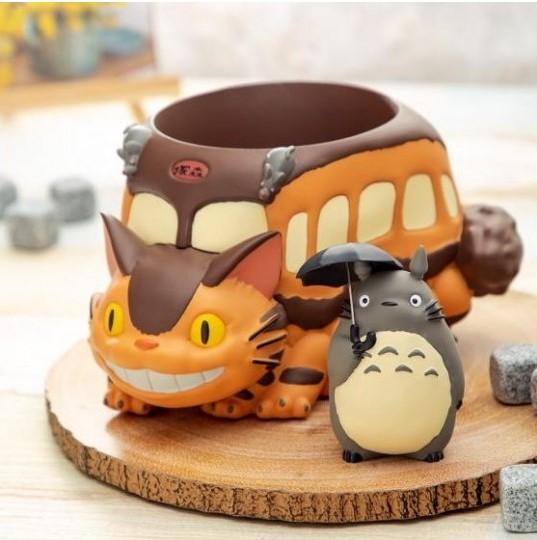 MON VOISIN TOTORO - Totoro et Chatbus - Boite Diorama 12.5cm