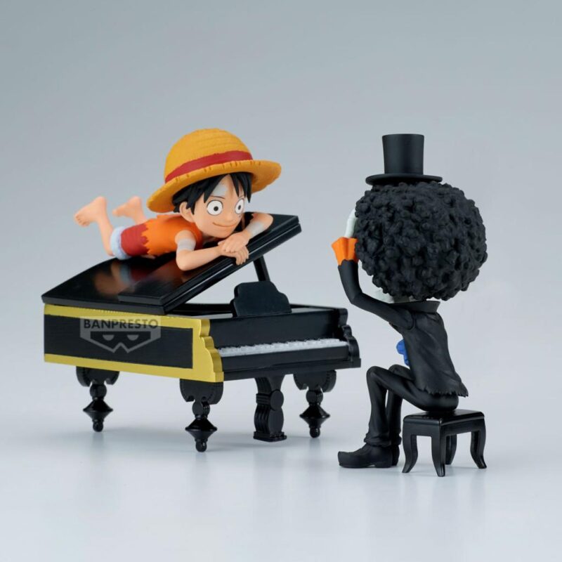 ONE PIECE - Luffy & Brook - Figurine WCF Log Stories 8cm – Image 2