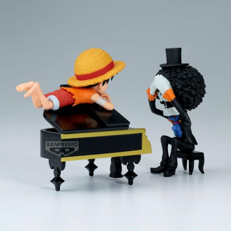 ONE PIECE - Luffy & Brook - Figurine WCF Log Stories 8cm – Image 3