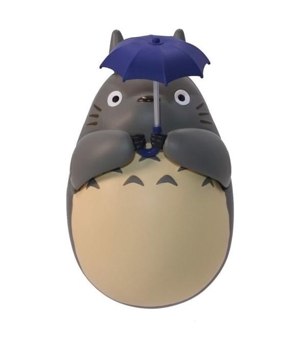 MON VOISIN TOTORO - Totoro Gris Parapluie - Figurine Culbuto 7.3cm