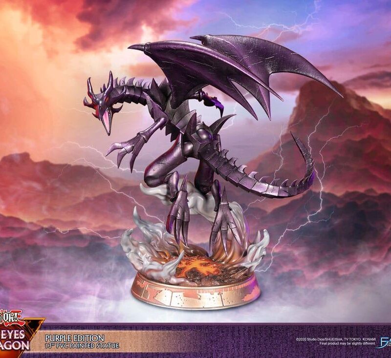 YU-GI-OH! - Dragon mauve aux yeux rouges - Statuette 33cm