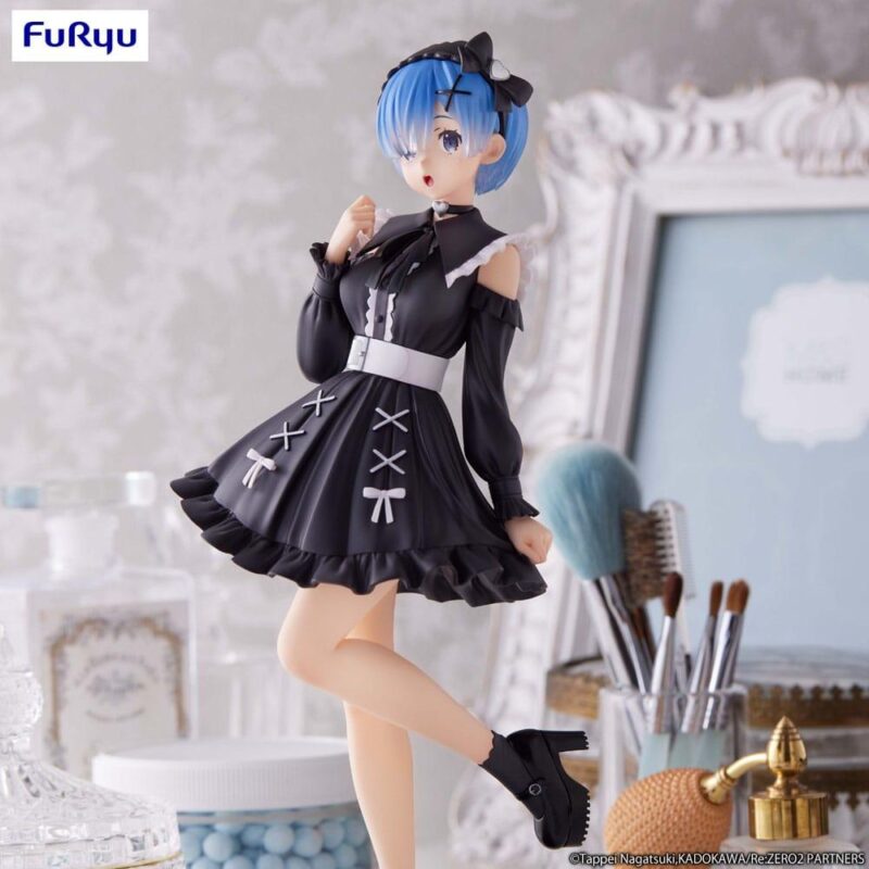 RE ZERO - Rem "Girly Outfit  Black" - Statuette Trio-Try-It 21cm – Image 5