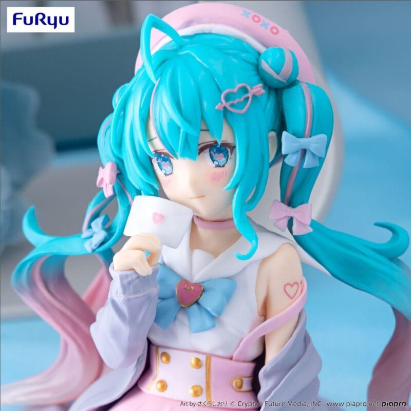 HATSUNE MIKU - Love Sailor Grey Color - Statuette Noodle Stopper 13cm – Image 3