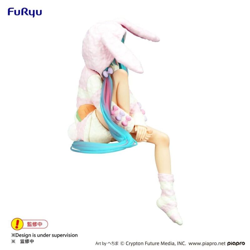 HATSUNE MIKU - Rabbit Ear Hood Pajama - Statuette Noodle Stopper 14cm – Image 3