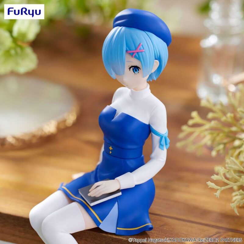 RE ZERO - Rem "Book Girl" - Statuette Noodle Stopper 15cm – Image 2