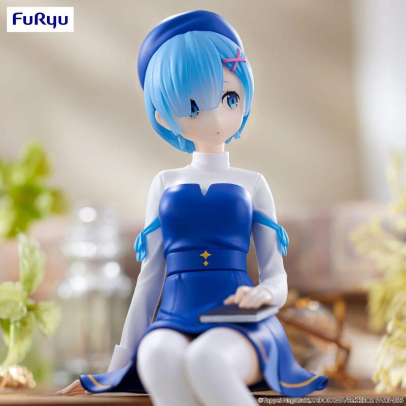 RE ZERO - Rem "Book Girl" - Statuette Noodle Stopper 15cm – Image 3