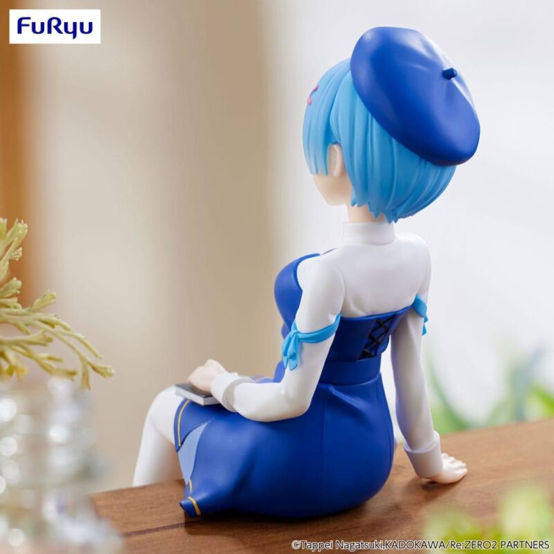 RE ZERO - Rem "Book Girl" - Statuette Noodle Stopper 15cm – Image 4