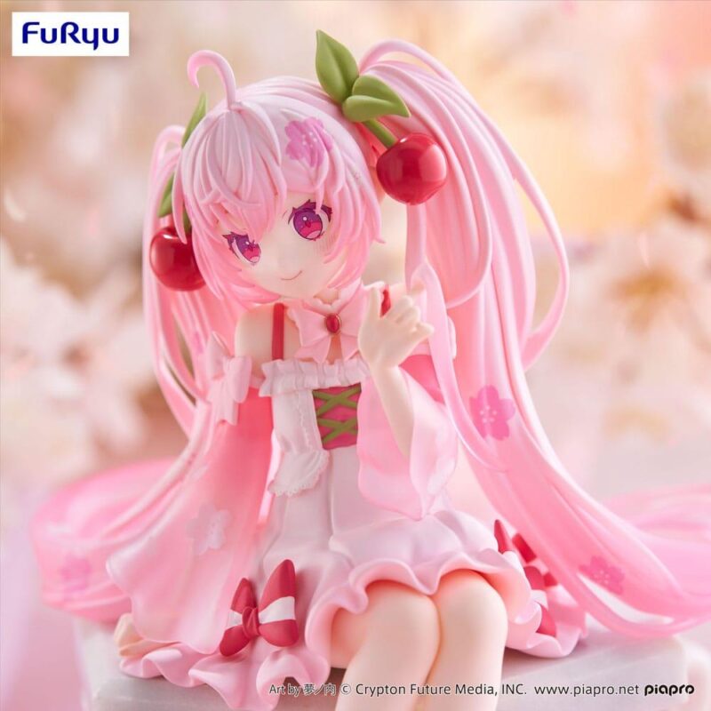HATSUNE MIKU - Sakura Miku 2025 - Statuette Noodle Stopper 14cm – Image 5