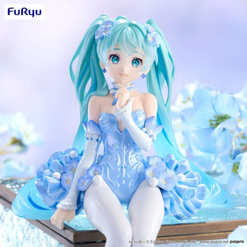 HATSUNE MIKU - Flower Fairy Nemophila - Statuette Noodle Stopper 15cm – Image 4