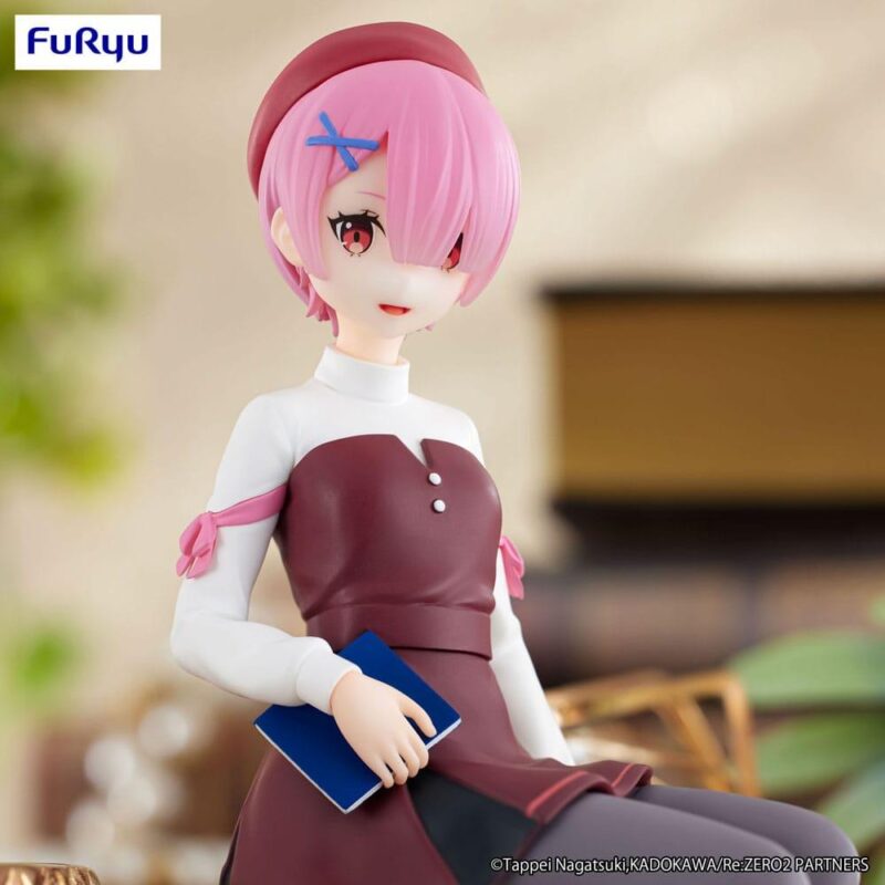 RE ZERO - Ram "Book Girl" - Statuette Noodle Stopper 14cm – Image 4