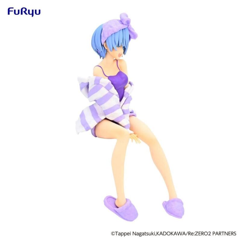 RE ZERO - Rem "Room Wear Purple" - Statuette PVC Noodle Stopper 14cm – Image 5