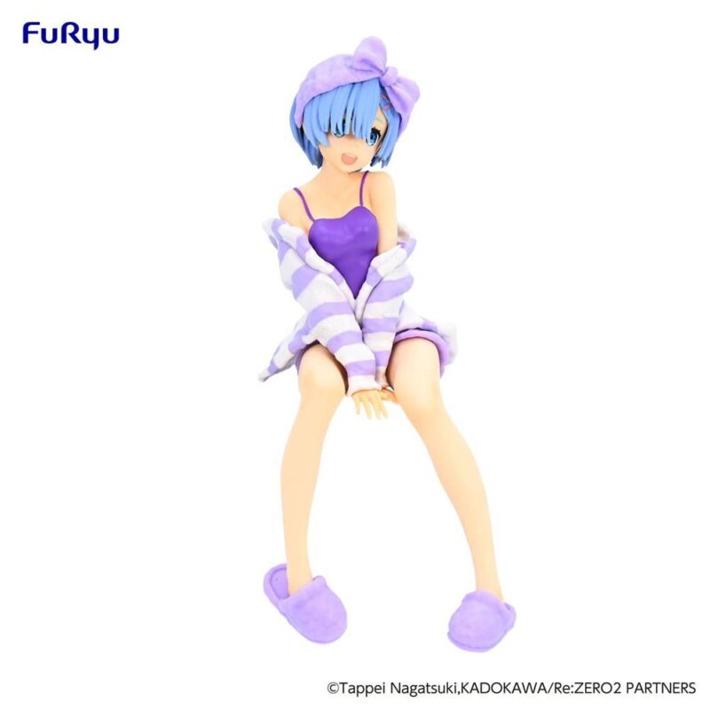 RE ZERO - Rem "Room Wear Purple" - Statuette PVC Noodle Stopper 14cm – Image 6