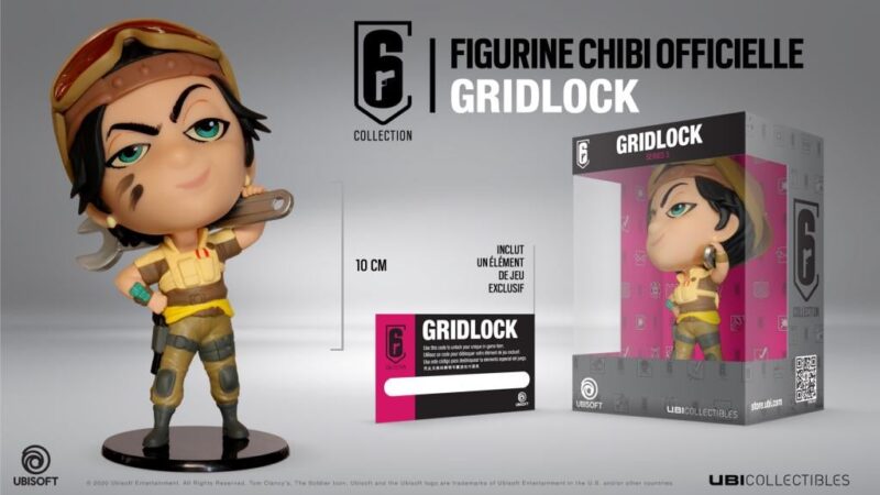 SIX COLLECTION Series 5 - Figurine Gridlock Chibi (Officielle Ubisoft) – Image 2