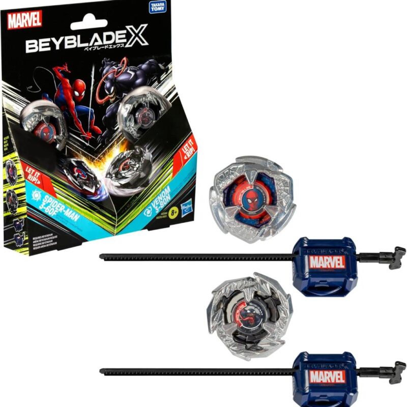 BEYBLADE X - Marvel Spider-Man 3-60F & Venom 3-80N Dual Pack