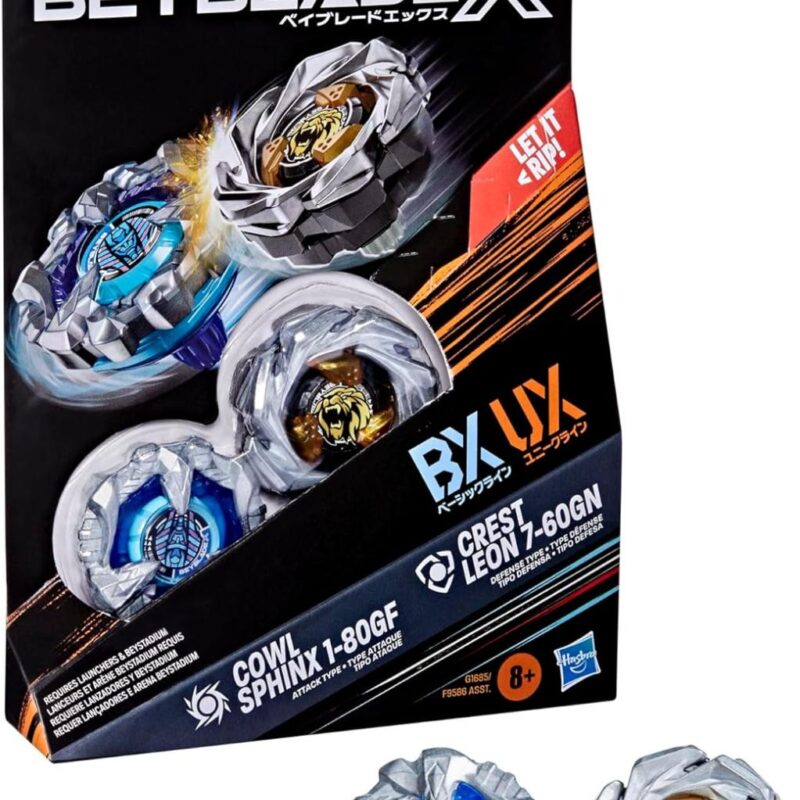 BEYBLADE X - Cowl Sphinx 1-80GF & Crest Leon 7-60GN Dual Pack