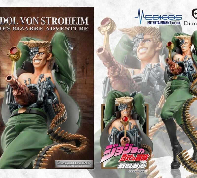 JOJO PART 2 - Rudol Von Stroheim - Statuette Legend 18cm