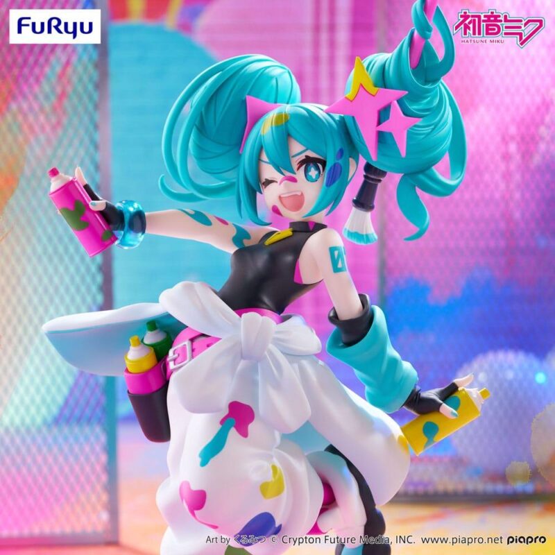 HATSUNE MIKU - Trio Try It Miku Paint Girl - Statuette19cm – Image 3