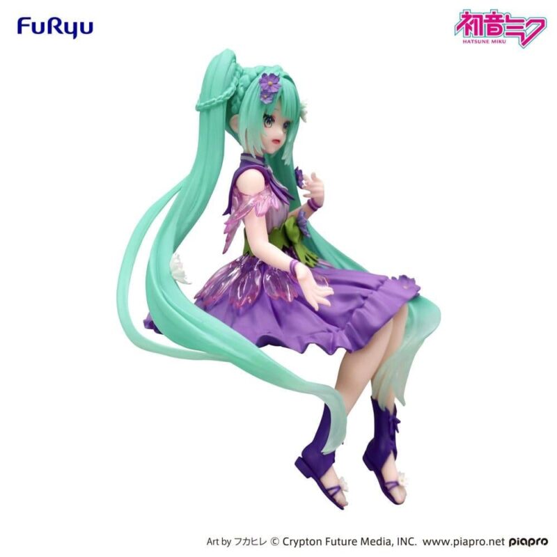 HATSUNE MIKU - Flower Fairy Cosmos Purple - Statuette Noodle Stopp14cm – Image 4